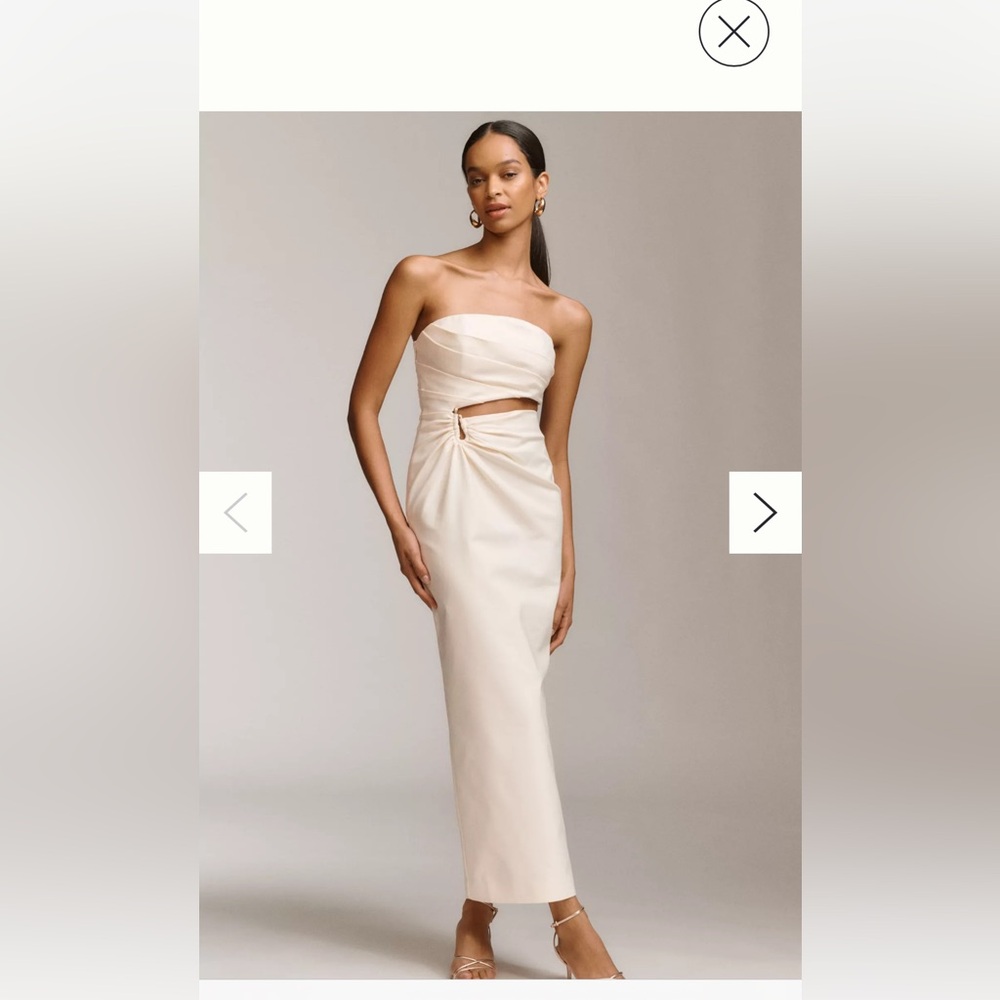 Shona Joy Lani Strapless Cutout Maxi Dress